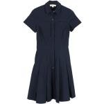 Niebieskie Krótkie sukienki damskie z krótkimi rękawami w stylu vintage bawełniane marki Michael Kors MICHAEL w rozmiarze XXS 