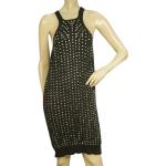 Ciemnoszare Sukienki sylwestrowe damskie z cekinami w stylu vintage bawełniane mini marki STELLA McCARTNEY w rozmiarze XL 
