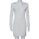 Białe Sukienki wieczorowe damskie w stylu vintage mini marki BALMAIN w rozmiarze M 