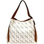 Białe Shopper bags damskie w stylu vintage marki Coach 