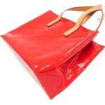 Czerwone Torebki damskie w stylu vintage ze skóry lakierowanej marki Louis Vuitton 