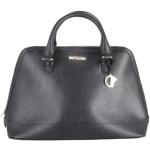 Czarne Shopper bags w stylu vintage płócienne marki VERSACE 