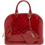 Czerwone Torebki z zamkiem w stylu vintage płócienne marki Louis Vuitton 
