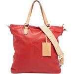 Czerwone Shopper bags w stylu vintage marki Ralph Lauren 