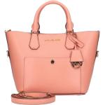 Różowe Shopper bags damskie w stylu vintage ze skóry marki Michael Kors MICHAEL 