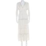 Białe Eleganckie sukienki damskie w stylu vintage na lato marki Chloé w rozmiarze S 