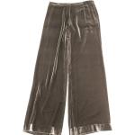 Szare Szerokie spodnie damskie w stylu vintage w rozmiarze L 