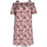 Różowe Krótkie sukienki damskie z krótkimi rękawami w stylu vintage marki MOSCHINO w rozmiarze M 