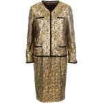 Złote Sukienki na zamek damskie metaliczne w stylu vintage aksamitne na zimę w rozmiarze M 