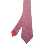 Czerwone Krawaty męskie w stylu vintage jedwabne marki Hermès w rozmiarze uniwersalnym 