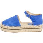 Niebieskie Sandały skórzane damskie w stylu vintage z zamszu na lato marki Jimmy Choo w rozmiarze 39 