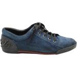 Niebieskie Niskie sneakersy damskie w stylu vintage z zamszu marki Gucci w rozmiarze 37,5 