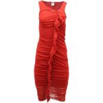 Czerwone Sukienki obcisłe damskie w stylu vintage marki JEAN PAUL GAULTIER w rozmiarze S 