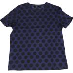 Granatowe Koszulki damskie w stylu vintage marki Burberry w rozmiarze XL 