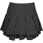 Czarne Spódnice plisowane damskie w stylu vintage mini w rozmiarze S 