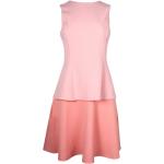 Różowe Eleganckie sukienki damskie w stylu vintage marki OSCAR DE LA RENTA 