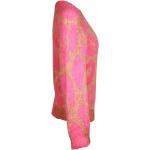 Różowe Swetry wełniane  z długimi rękawami w stylu vintage marki STELLA McCARTNEY w rozmiarze M 