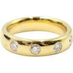 Żółte Złote pierścionki 18-karatowe błyszczące w stylu vintage z żółtego złota w rozmiarze uniwersalnym 