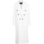 Białe Płaszcze dwurzędowe damskie eleganckie na zimę marki KITON w rozmiarze S 