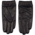 Czarne Rękawiczki damskie eleganckie z nappy w rozmiarze 8 