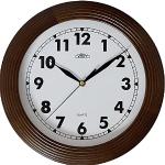 Jasnobrązowe Zegary ścienne okrągłe o średnicy 29 cm drewniane 