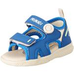 Niebieskie Sandały skórzane dla niemowląt na lato marki Primigi w rozmiarze 20 