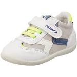 Białe Sneakersy skórzane dla chłopców marki Primigi w rozmiarze 22 