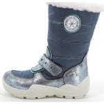 Niebieskie Śniegowce dla dziewczynek z Goretexu na zimę marki Primigi w rozmiarze 31 