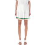 Białe Spódnice do tenisa damskie jedwabne marki Casablanca w rozmiarze XS 