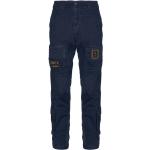 Niebieskie Proste jeansy męskie w stylu wojskowym dżinsowe na jesień marki AERONAUTICA MILITARE w rozmiarze XL 