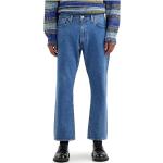 Niebieskie Proste jeansy męskie dżinsowe na wiosnę marki LEVI´S w rozmiarze S 