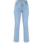 Niebieskie Proste jeansy damskie z cekinami dżinsowe marki Kocca 