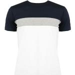 Białe Koszulki z nadrukiem męskie z krótkimi rękawami z okrągłym dekoltem marki Geox w rozmiarze XL 