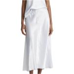 Białe Spódnice midi damskie do prania ręcznego z organzy marki VINCE w rozmiarze XL 