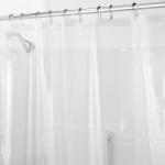 Przecenione Zasłony prysznicowe przezroczyste w rozmiarze 183x183 cm 