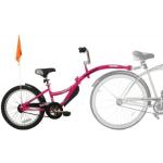 Różowe Przyczepki rowerowe dla dzieci marki weeride 