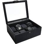 Pudełko na zegarki Stackers ośmiokomorowe czarne