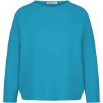 Niebieskie Swetry z okrągłym dekoltem damskie eleganckie bawełniane marki Drykorn w rozmiarze S 
