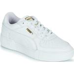 Przecenione Białe Niskie sneakersy męskie marki Puma CA Pro w rozmiarze 41 - wysokość obcasa do 3cm 