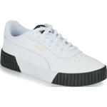 Białe Niskie sneakersy damskie marki Puma Carina w rozmiarze 36 - wysokość obcasa od 3cm do 5cm 