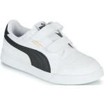 Przecenione Białe Niskie sneakersy dla dzieci marki Puma Shuffle w rozmiarze 28 - wysokość obcasa do 3cm 