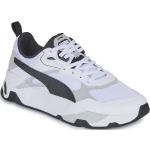 Przecenione Białe Niskie sneakersy męskie marki Puma w rozmiarze 41 - wysokość obcasa do 3cm 