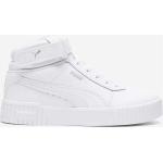 Białe Sneakersy sznurowane sportowe ze skóry marki Puma Carina w rozmiarze 39 