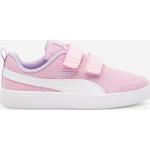 Różowe Buty na rzepy dla dzieci Rzepy sportowe marki Puma Courtflex w rozmiarze 35 