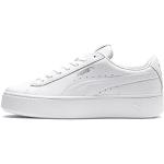 Białe Sneakersy sznurowane damskie w paski sportowe marki Puma Vikky w rozmiarze 40,5 