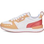 PUMA Unisex dziecięce buty typu sneaker R78 Jr, Puma Biała Puma biała pomarańczowa brzoskwinia, 35.5 EU