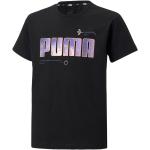 Czarne Koszulki dziecięce sportowe dla dziewczynek marki Puma w rozmiarze 110 