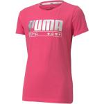 Różowe Koszulki dziecięce sportowe dla dziewczynek eleganckie marki Puma w rozmiarze 104 
