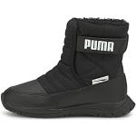 Czarne Botki dla dzieci wodoodporne Rzepy marki Puma w rozmiarze 29 