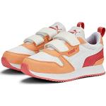 Pomarańczowe Sneakersy sznurowane dla dzieci młodzieżowe syntetyczne marki Puma R78 w rozmiarze 39,5 